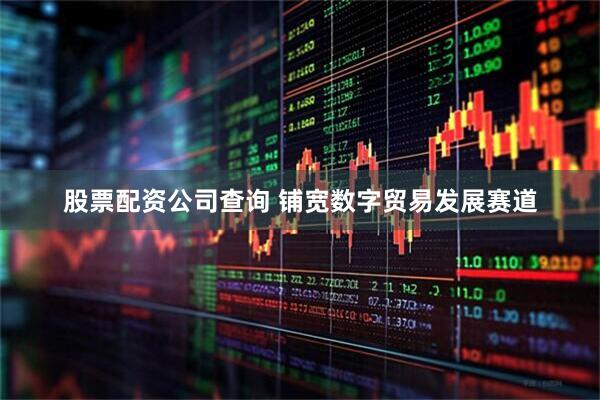 股票配资公司查询 铺宽数字贸易发展赛道