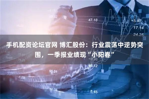 手机配资论坛官网 博汇股份：行业震荡中逆势突围，一季报业绩现“小阳春”
