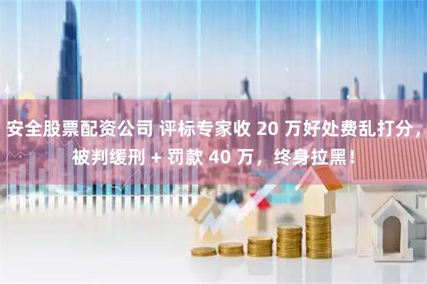 安全股票配资公司 评标专家收 20 万好处费乱打分，被判缓刑 + 罚款 40 万，终身拉黑！